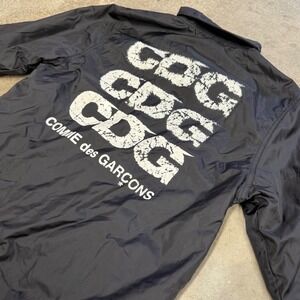 Comme des Garcons Good Design Shop CDG Logo Coaches Jacket Black IH-J002 Small